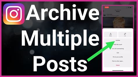 how to archive all photos on instagram
